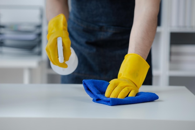 Team member providing caring, professional service to senior